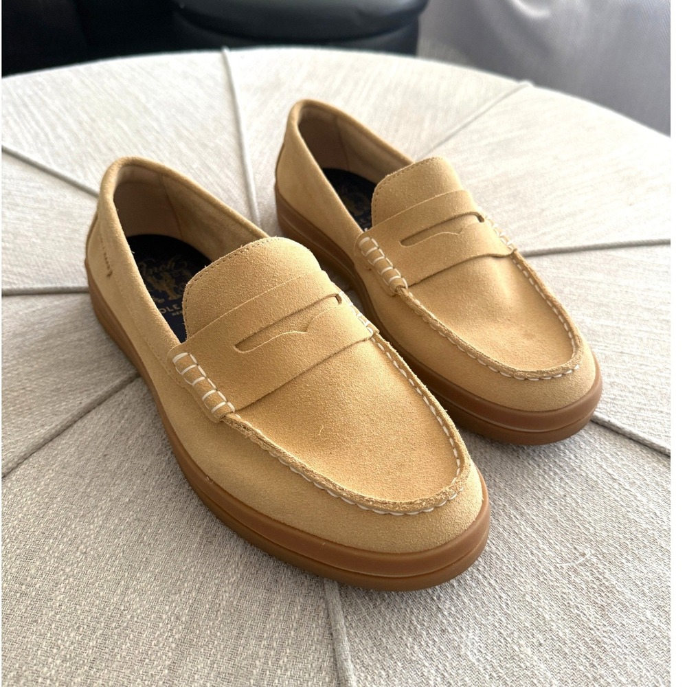 Cole Haan Pinch Classic Tan Nubuck Suede Penny Loafers Men 9 C27941 Casual